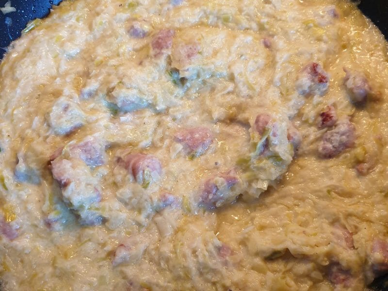 Cliquez pour zoomer ! Tagliatelles à la crème de poireaux Thermomix par lilli084