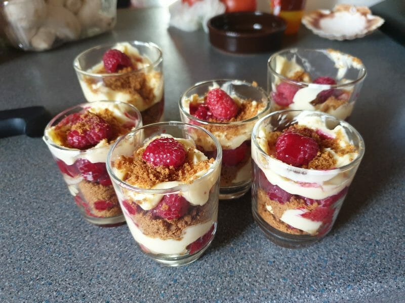 Cliquez pour zoomer ! Tiramisu aux framboises et spéculoos Thermomix par lilli084