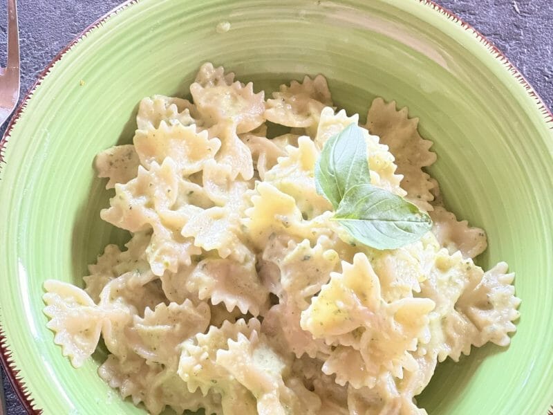 Cliquez pour zoomer ! Farfalle à la crème de courgettes Thermomix par Lolo68