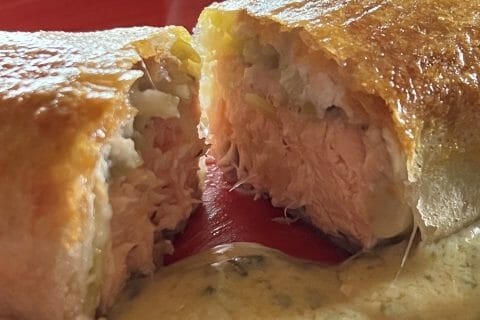 Cliquez pour zoomer ! Brick de saumon et poireaux Thermomix par Lolo68