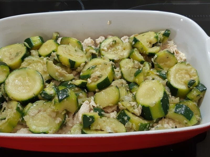 Cliquez pour zoomer ! Crumble poulet, courgettes et parmesan Thermomix par el_10