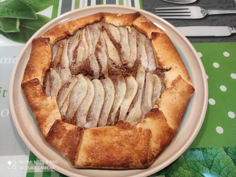 Cliquez pour zoomer ! Tarte rustique poire pécan Thermomix par Mireil
