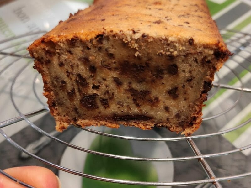 Cliquez pour zoomer ! Cake banane et pépites de chocolat Thermomix par Mireil