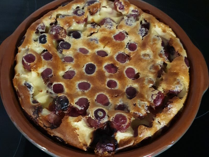 Cliquez pour zoomer ! Clafoutis aux cerises Thermomix par kty55
