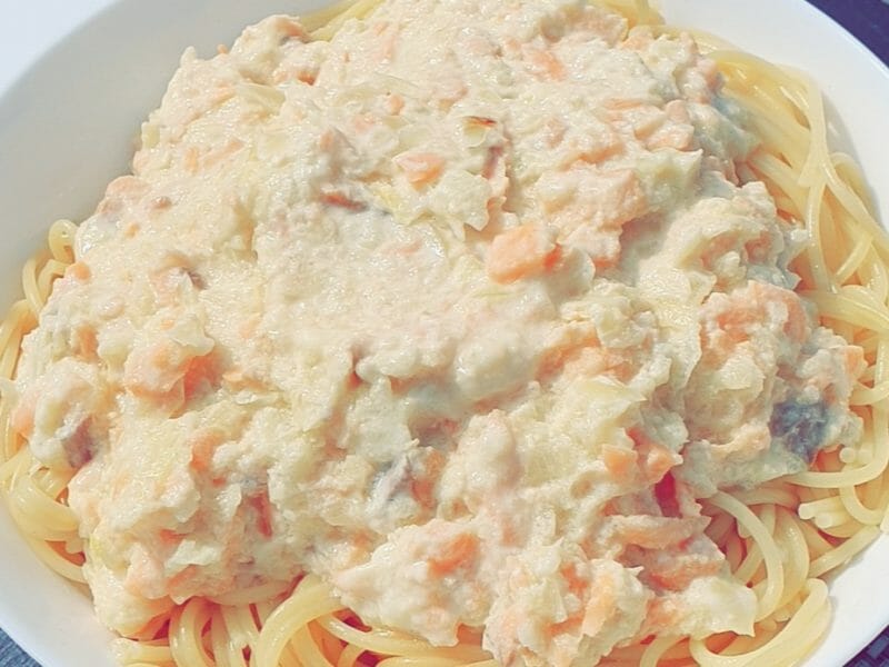 Cliquez pour zoomer ! Spaghettis au saumon fumé Thermomix par Astrid