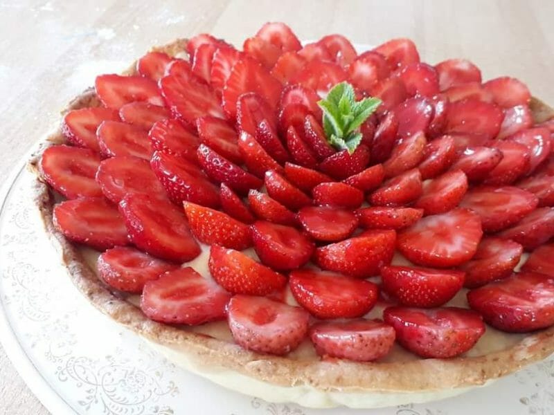 Cliquez pour zoomer ! Tarte aux fraises Thermomix par meldbgir