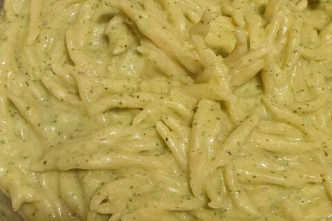 Cliquez pour zoomer ! Farfalle à la crème de courgettes Thermomix par M-repas