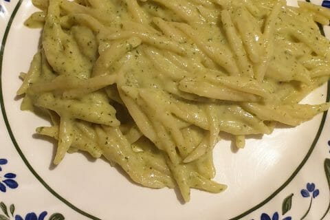 Cliquez pour zoomer ! Farfalle à la crème de courgettes Thermomix par M-repas
