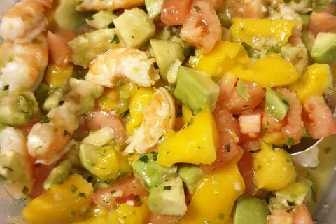 Cliquez pour zoomer ! Ceviche de crevettes, mangue, avocat Thermomix par M-repas