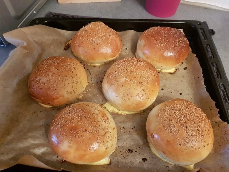 Pains hamburger au Thermomix - Cookomix