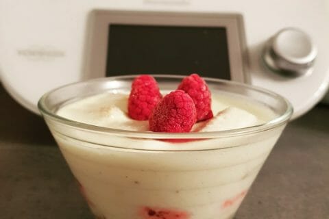 Cliquez pour zoomer ! Tiramisu aux framboises au Thermomix