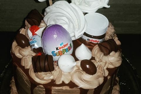 Cliquez pour zoomer ! Layer cake Kinder Bueno au Thermomix