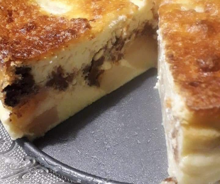 Gateau A La Faisselle Poires Et Chocolat Au Thermomix Cookomix