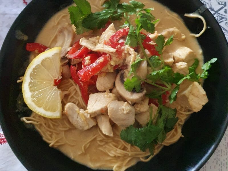 Cliquez pour zoomer ! Ramen thaï au poulet Thermomix par Pure