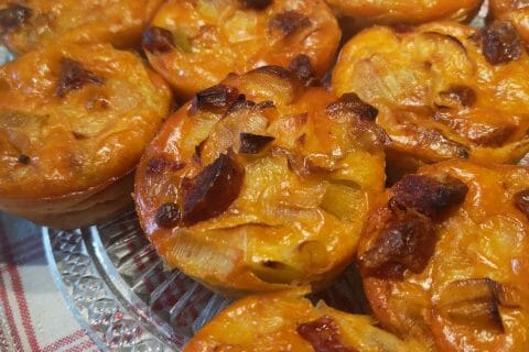 Cliquez pour zoomer ! Clafoutis cancoillotte, poireaux et chorizo Thermomix par frui