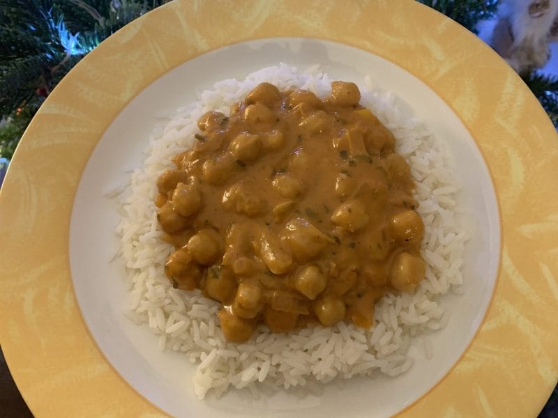 Cliquez pour zoomer ! Curry de pois chiches au lait de coco Thermomix par Anna’nass