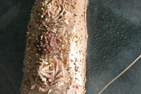 Cliquez pour zoomer ! Bûche Ferrero Rocher Thermomix par Macha