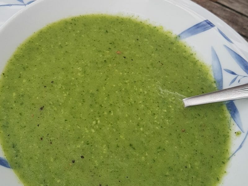 Cliquez pour zoomer ! Velouté aux fanes de radis Thermomix par healthynathlife