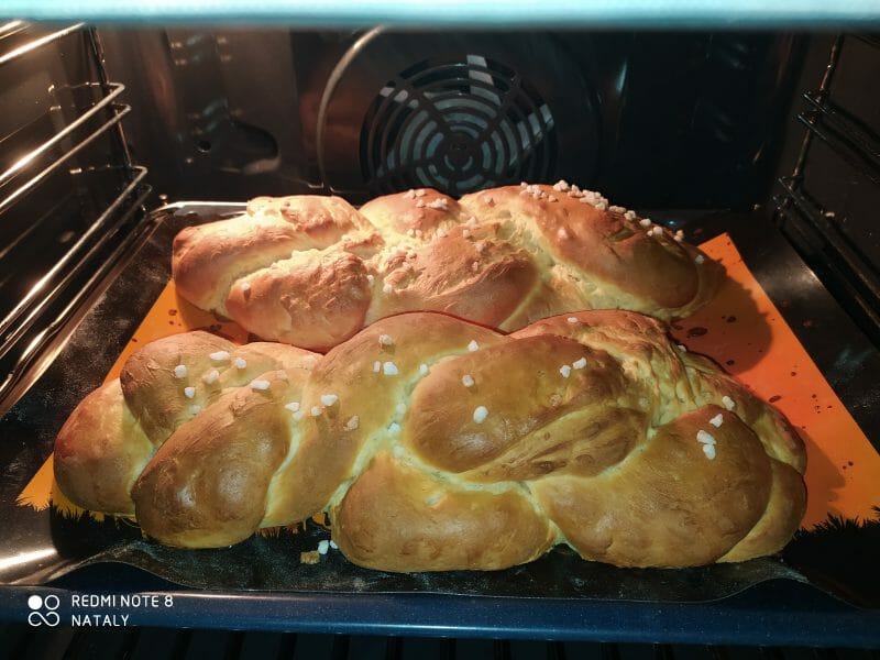 Cliquez pour zoomer ! Brioche tressée à la mie filante Thermomix par Naherya