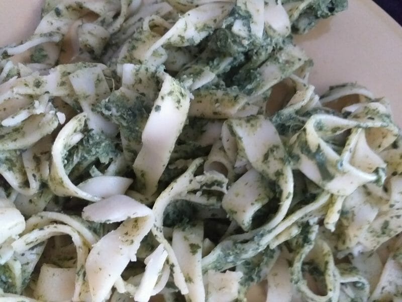 Cliquez pour zoomer ! Tagliatelles à la crème d’épinards Thermomix par sh4n1n