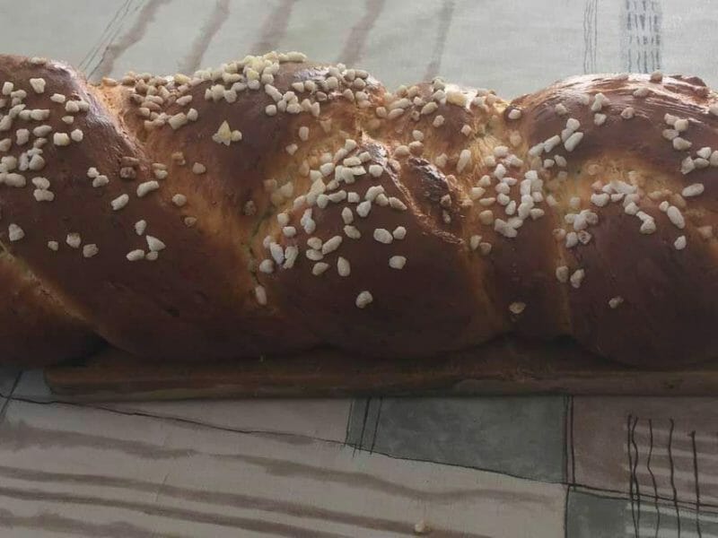 Cliquez pour zoomer ! Brioche tressée à la mie filante Thermomix par coba42130