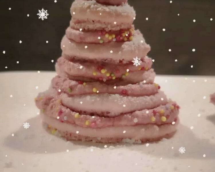 Cliquez pour zoomer ! Sapins de macarons à la framboise Thermomix par milojula
