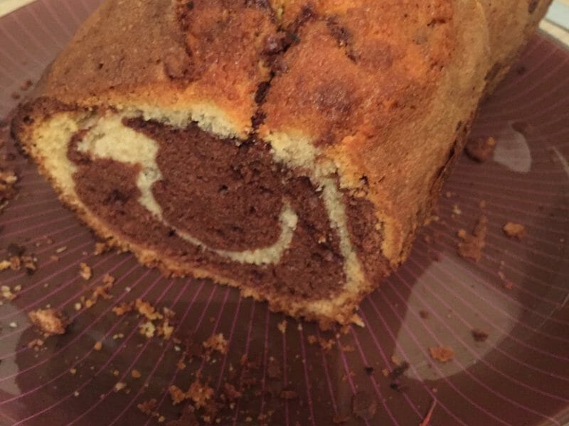 Cliquez pour zoomer ! Marbré au chocolat Thermomix par lauradouai