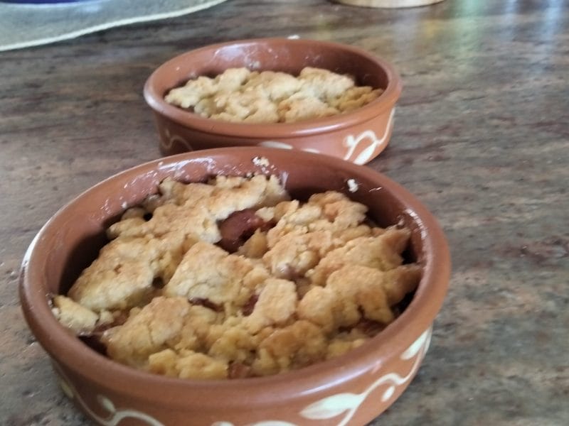Cliquez pour zoomer ! Crumble aux mirabelles Thermomix par Olga