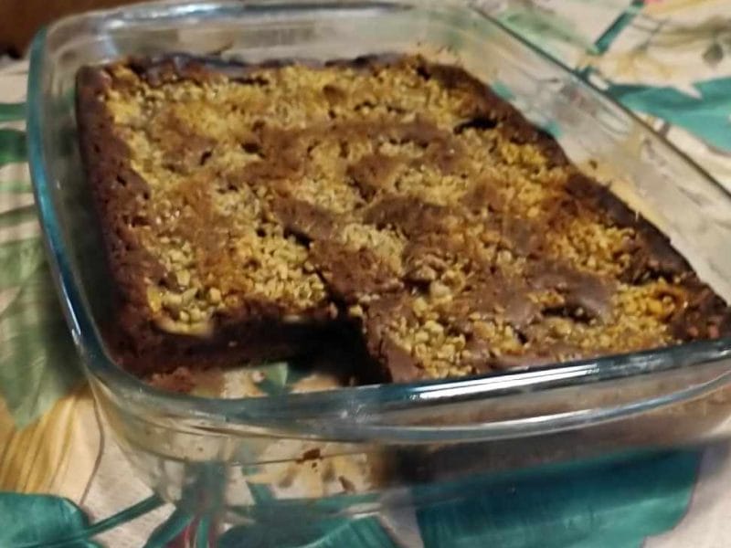 Cliquez pour zoomer ! Brownie fondant choco-banane Thermomix par Olga