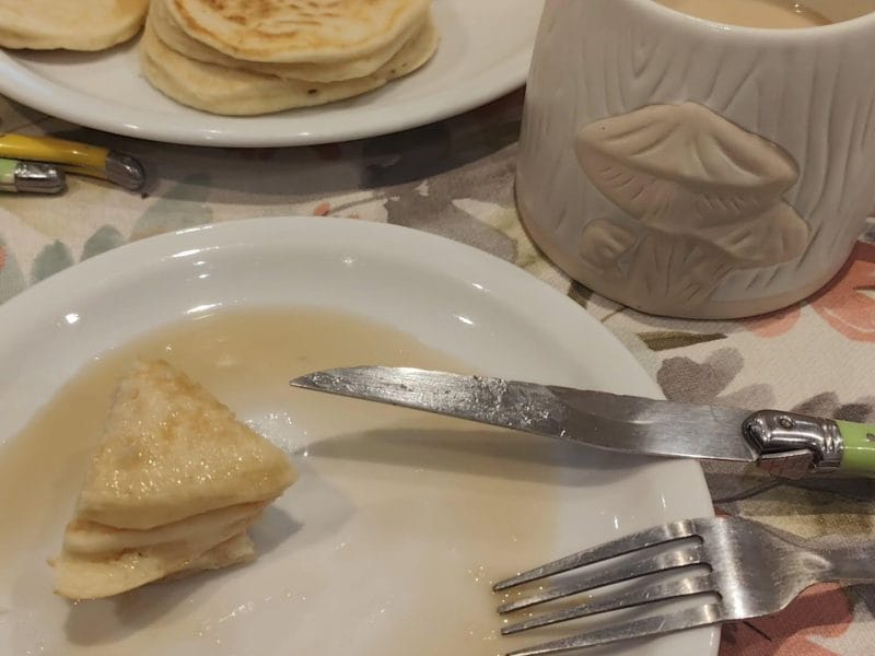 Cliquez pour zoomer ! Pancake myrtilles et pépites de chocolat Thermomix par chaton10