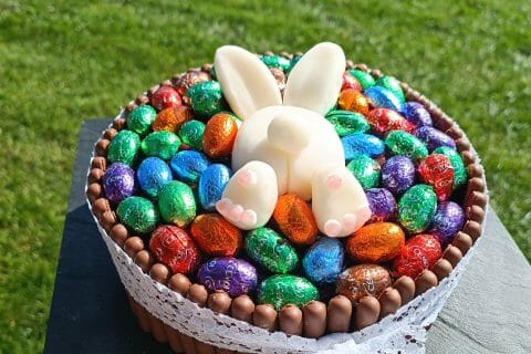Cliquez pour zoomer ! Gâteau lapin de Pâques Thermomix par margobibi67