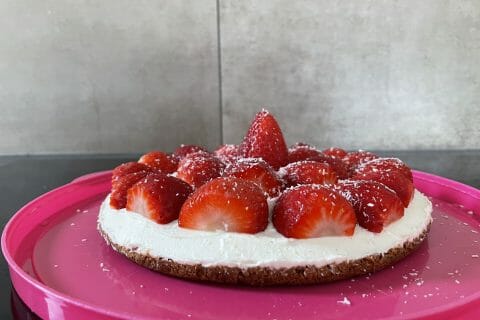 Cliquez pour zoomer ! Tarte aux fraises sans cuisson Thermomix par charlene0711