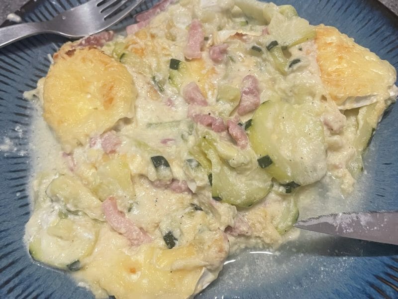 Cliquez pour zoomer ! Gratin de courgettes au chèvre Thermomix par k4sh