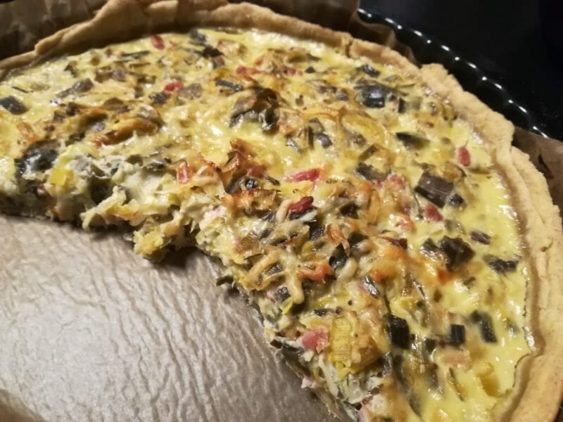 Cliquez pour zoomer ! Tarte aux poireaux Thermomix par NadaElBanna