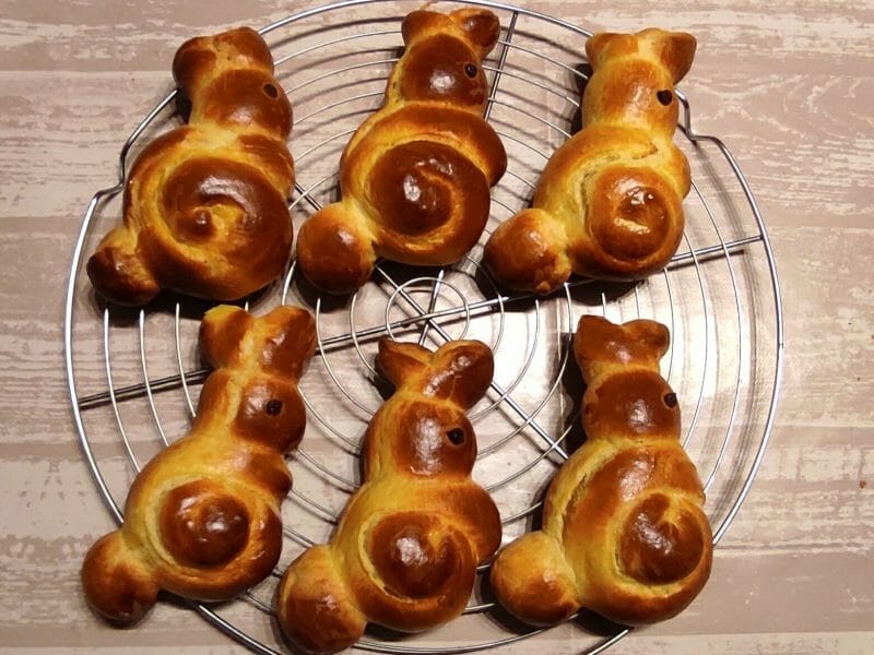 Cliquez pour zoomer ! Brioches lapin de Pâques Thermomix par mag_19