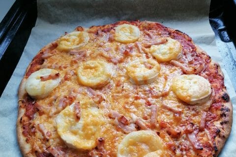 Cliquez pour zoomer ! Pizza au thon et aux olives Thermomix par miel_1