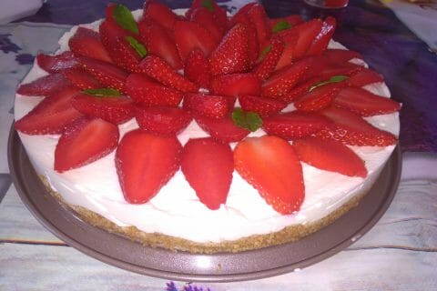 Cliquez pour zoomer ! Tarte aux fraises sans cuisson Thermomix par melanie