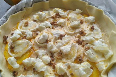 Cliquez pour zoomer ! Tarte courgettes, chèvre et pignons de pin Thermomix par melanie