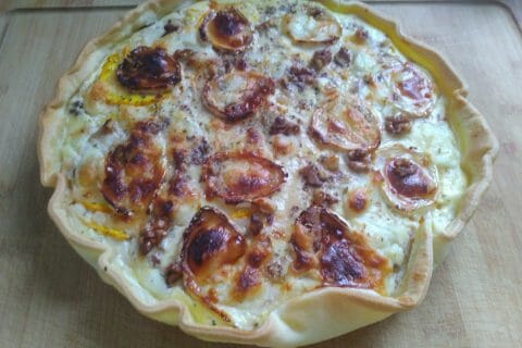 Cliquez pour zoomer ! Tarte courgettes, chèvre et pignons de pin Thermomix par melanie