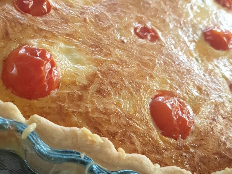 Cliquez pour zoomer ! Tarte au thon, tomate et moutarde Thermomix par Cynthia