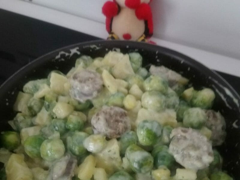 Cliquez pour zoomer ! Potée de choux de Bruxelles Thermomix par La cuisinelle