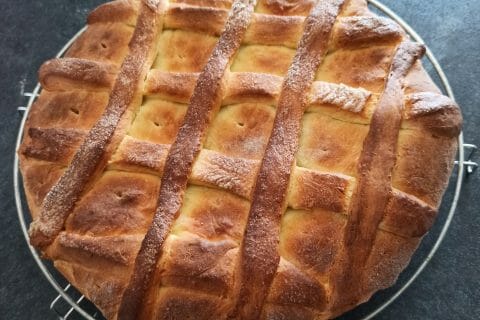 Cliquez pour zoomer ! Brioche aux pommes caramélisées Thermomix par stefline