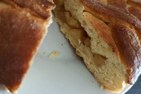 Cliquez pour zoomer ! Brioche aux pommes caramélisées Thermomix par stefline