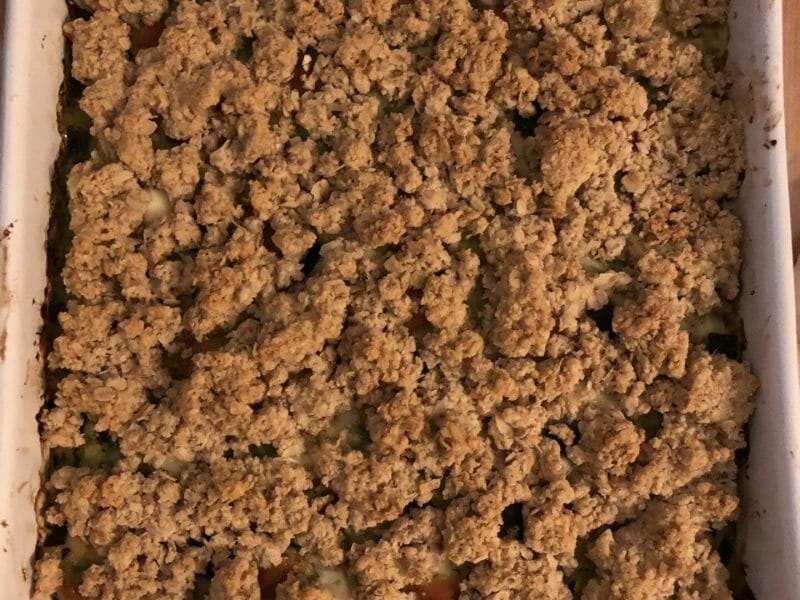 Cliquez pour zoomer ! Crumble courgettes, basilic et parmesan Thermomix par charlie_