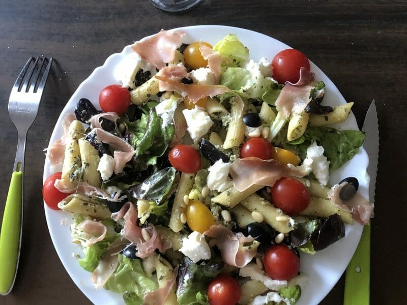 Cliquez pour zoomer ! Salade de penne à l’italienne Thermomix par ernest