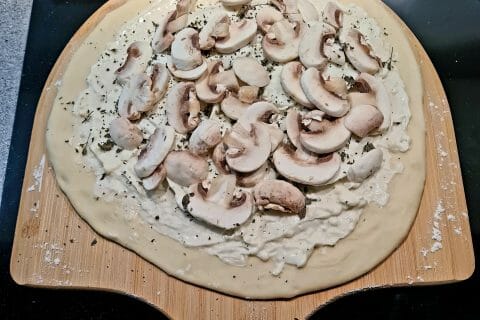 Cliquez pour zoomer ! Pizza blanche aux champignons Thermomix par pierre-olivier