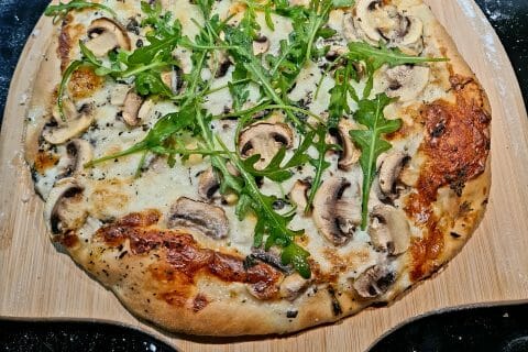 Cliquez pour zoomer ! Pizza blanche aux champignons Thermomix par pierre-olivier