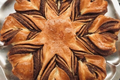 Cliquez pour zoomer ! Brioche étoilée au Nutella Thermomix par solacuisto
