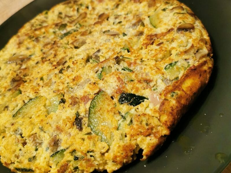 Cliquez pour zoomer ! Tortilla de champignons à l’ail Thermomix par eva_didier