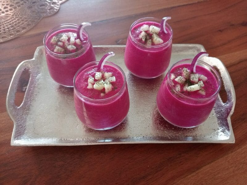 Cliquez pour zoomer ! Gaspacho de betterave et pomme Thermomix par virduf